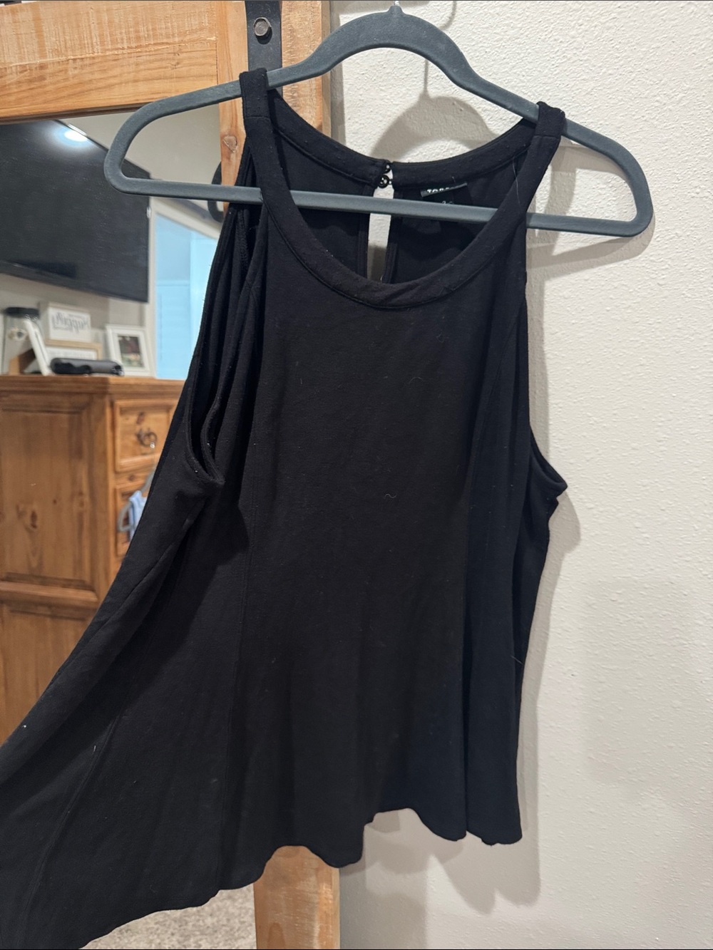 torrid Black Flowy Racerback Tank